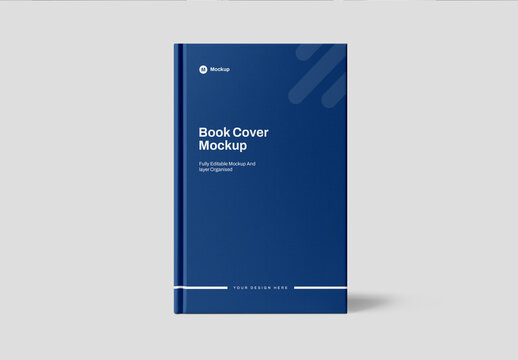 Realistic Hard Book Cover Mockup PSD