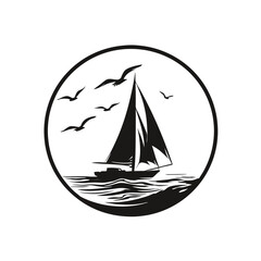 sailing ship on a sea