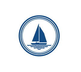 yacht icon vector illustration