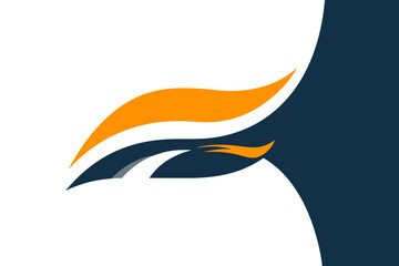 vector illustration of an abstract bird