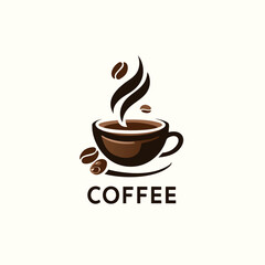 coffee, cup, drink, hot, vector, cafe, tea, mug, 