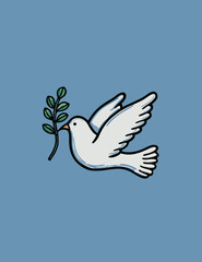 dove in the sky