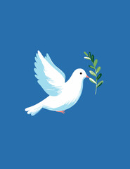 white dove flying