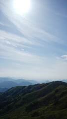 Beautiful natural scenery from Sobaeksan Mountain, Korea