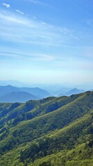 Beautiful natural scenery from Sobaeksan Mountain, Korea