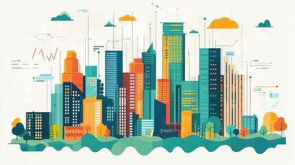 Obraz premium data ai analysis of real estate investment trust