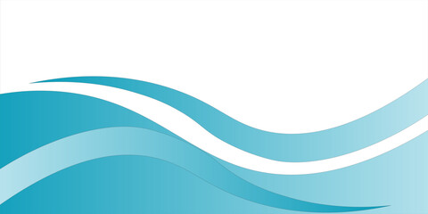 Blue and white business wave banner background. vector