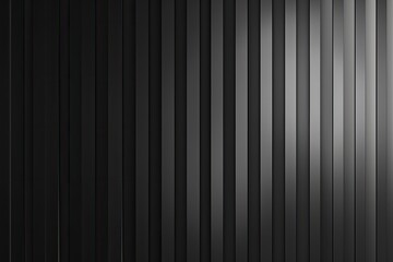 Obraz premium Abstract image of vertically oriented, dark gray, parallel, ribbed lines with a gradient of lighter gray in the center, suggesting a metallic or industrial texture