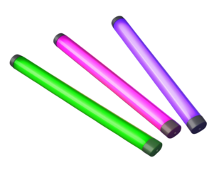Colorful Neon Glow Light Sticks PNG