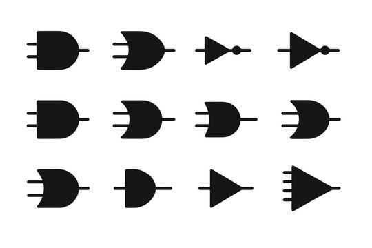 Not nor vector logic multiplexer xnor icon gate buffer nand xor