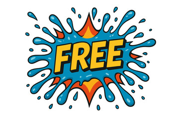 Free, discount 3d icon set. sale, offer icons for marketing promotion