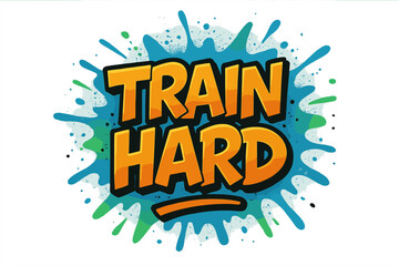 Motivational gym and fitness icon set. train hard, workout inspiration 3d icons.