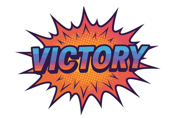 Comic book, pop art 3d icon set. explosion, victory text graphic elements collection