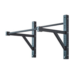 Wall mounted pull up bar for home gym fitness on transparent background