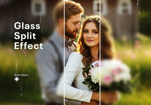 Glass Split Photo Effect