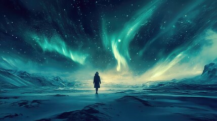 dreamlike surreal sliding aurora style