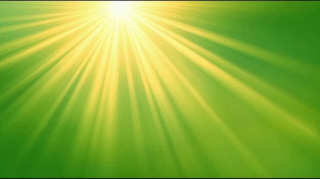 Glowing light flare or sunlight rays rotate,Overlay effect on green background.Motion graphics elemment for decoration