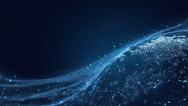 Abstract digital world map