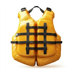 Bright yellow life vest, front view (2)