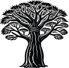 A seamless pattern of green pine trees with snow for a winter holiday illustration