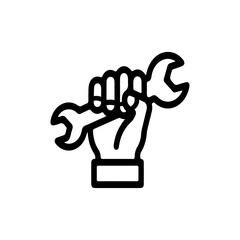 mechanic or handyman icon