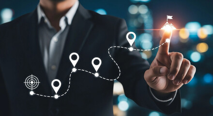 Business Strategy and Goal Achievement - Success Concept