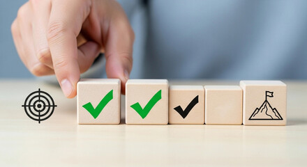 Goal Achievement and Success Concept