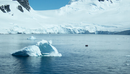 Antarctica iceberg floating in the Southern Ocean