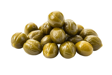 Vibrant, glistening capers pile up, ready to elevate any culinary creation with fresh zest and unique flavor.