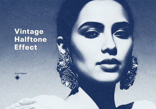 Vintage Halftone Photo Effect