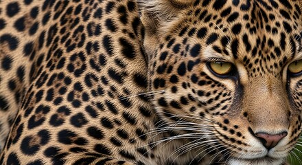 Obraz premium Closeup of a Majestic Leopard in the Wild.