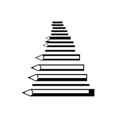 Abstract geometric composition of stacked rectangular shapes against a dark background