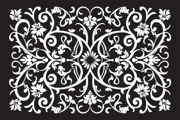 Decorative Floral Pattern Laser Cut