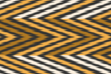 Ethnic seamless ikat fabric pattern design for all types of print textiles and background