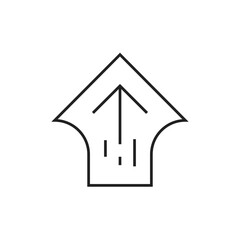 Arrow Up Icon, Upward Movement and Growth Outline Icon