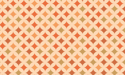 Soft Retro 70s Autumn Diamond Pattern Background