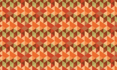 Seamless Retro 70s 3D Woven Geometric Pattern