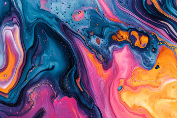 abstract colorful background. Generative AI.