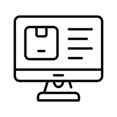 Get this creative icon of online shopping in modern style