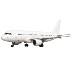 Obraz premium Passenger airplane on transparent background. Travel. Airline. Tourism advertising. Infographics.