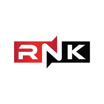 RNK Monogram Initial Letters Logo