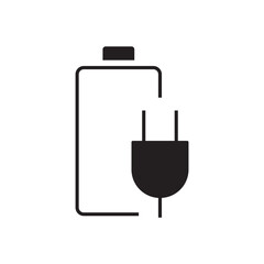 Power Adapter Plug Icon for Charging Electronic Devices
