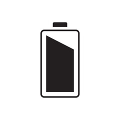 High Charge Battery Status Icon with Three Filled Bars