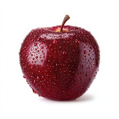 Red Apple With Water Droplets