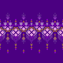 seamless pattern geographic, Echo of Lines, pink yellow gold on purple