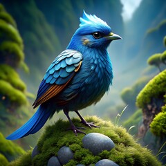 Fototapeta premium blue and yellow macaw