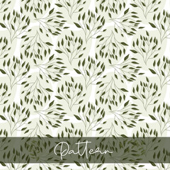 pattern, seamless, leaf, floral, vector, wallpaper, decoration, nature, ornament, illustration, design, flower, vintage, branch, tree, texture, plant, olive, spring, leaves, retro, silhouette, art, de