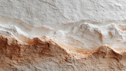Detailed Close Up of Natural Stratified Rock Layers with Earthy Tones.