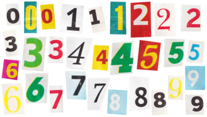 collage numbers 