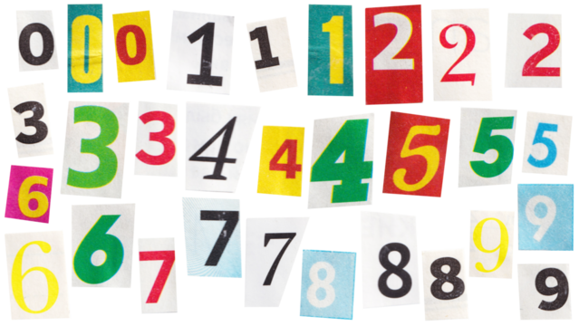 collage numbers 